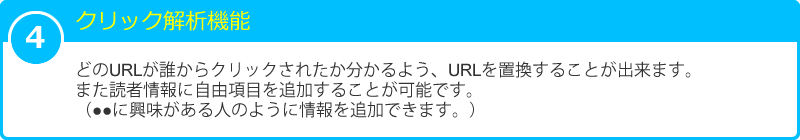 4 クリック解析機能